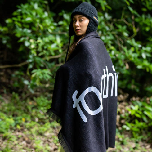 430 FOURTHIRTY / LOGO ICON WOOL BLANKET / フォーサーティ ロゴアイコン ウール ブランケット